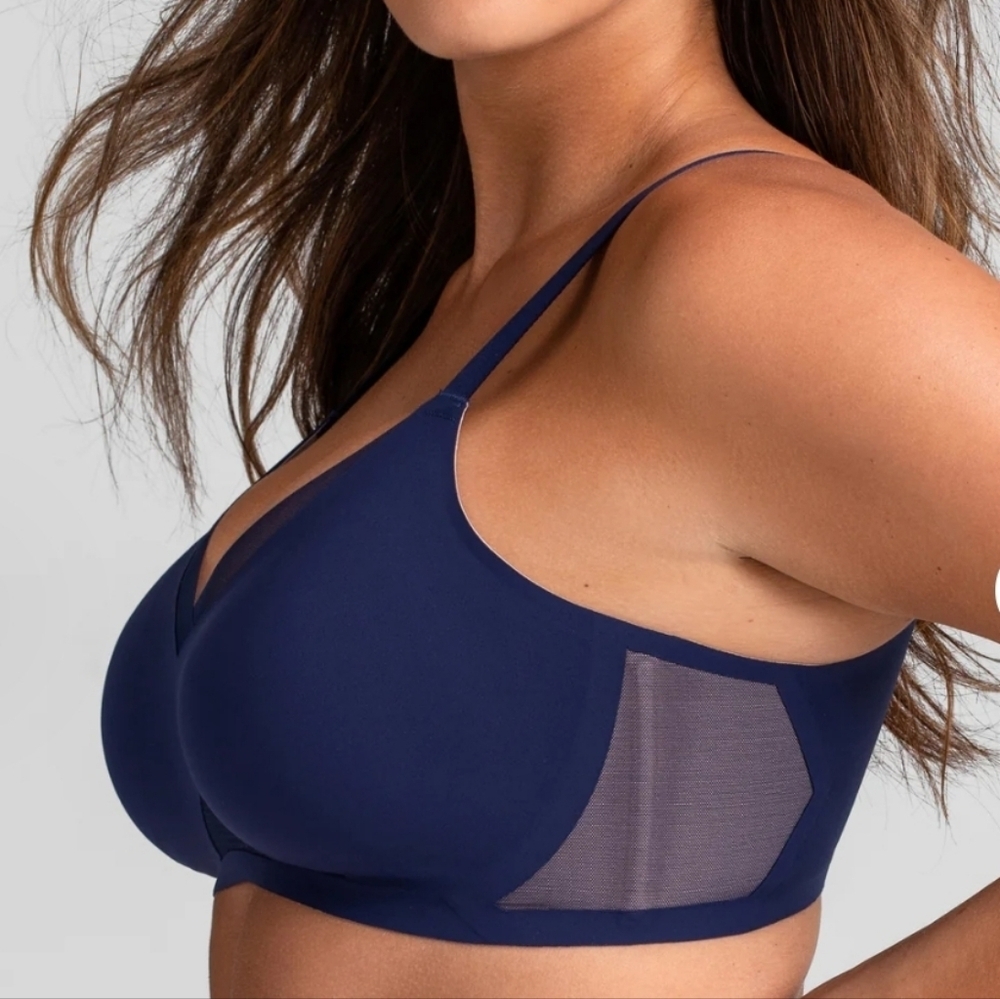 Honeylove Crossover Bra Navy 44 C/D - Picture 2 of 14